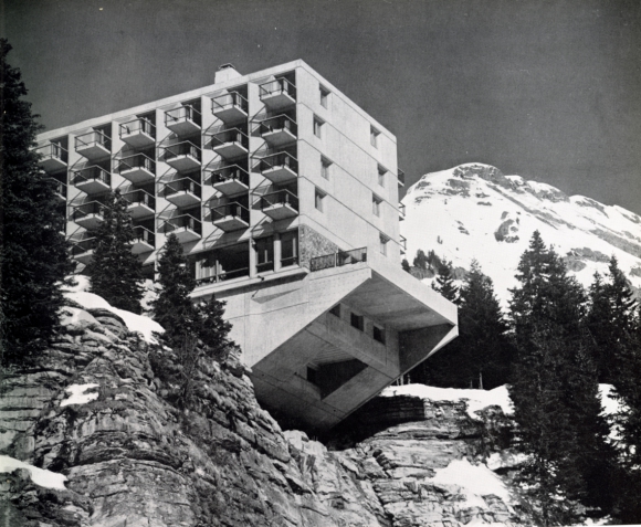 Hôtel Le Flaine, Arâches-la-Frasse in Alta-Savoia, progetto di Marcel Breuer, 1966-1968