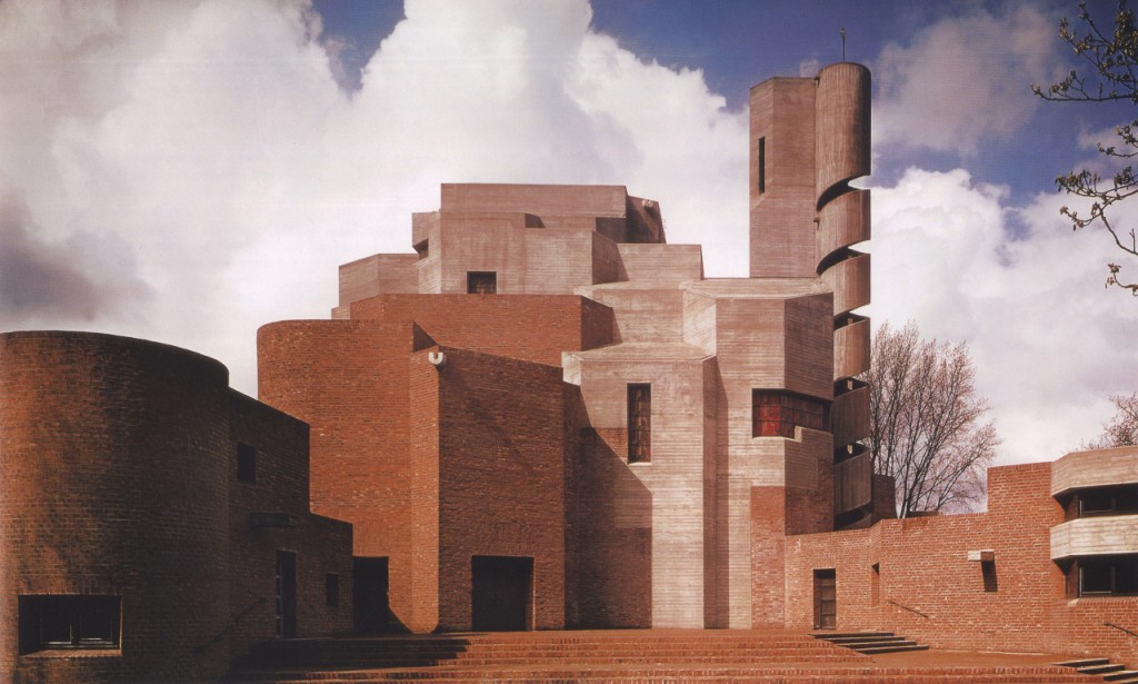 (Chiesa della Resurrezione di Cristo, Melaten, Germania, 1964-70 di Gottfried Böhm)