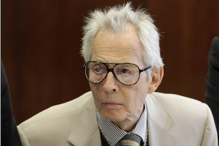 Robert Durst appeared in court today on chages that he violated an order of protection prohibiting him to enter properties owned by other Durst family members.