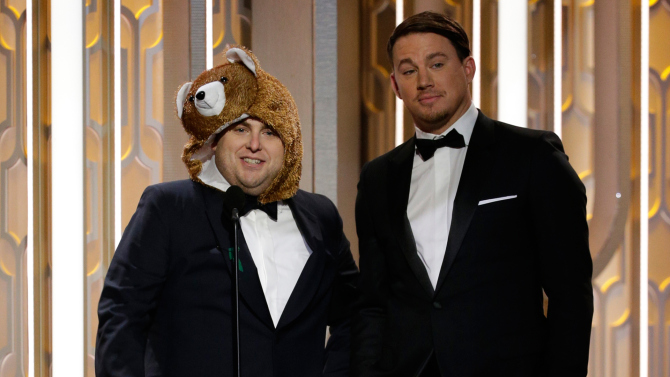 jonah-hill-bear-golden-globes-2016-the-revenant